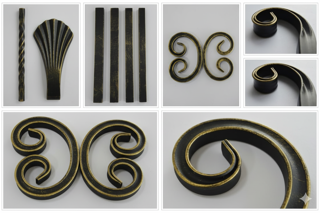 возможности холодной ковки, кованые элементы из профильной трубы