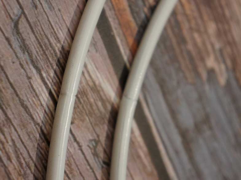 Кольца с порошковой покраской вблизи