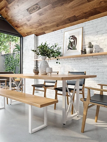 Подстолье ХО, 2 опоры, 20х40, муар белый Подстолье ХО, 2 опоры, 20х40, муар белый