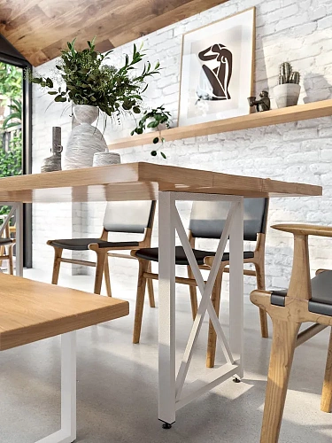 Подстолье ХО, 2 опоры, 20х40, муар белый Подстолье ХО, 2 опоры, 20х40, муар белый