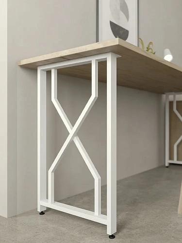 Опоры для стола, 20х40, муар белый мат Опоры для стола, 20х40, муар белый мат