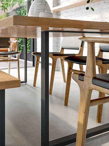 Подстолье О, 2 опоры, 50х25, муар черный мат Подстолье О, 2 опоры, 50х25, муар черный мат